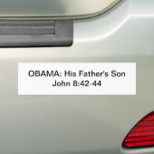 OBAMA: Der Sohn-John-8:42 seines Vaters - 44 Autoaufkleber (Auf Auto)