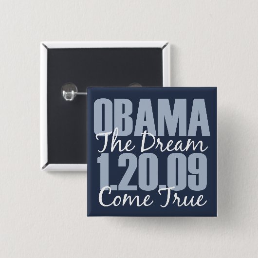 Obama Der Traum wird wahr Button (Vorne & Hinten)