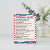 Obama Design 1.ai Postkarte (Stehend Vorderseite)