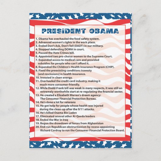 Obama Design 1.ai Postkarte (Vorderseite)