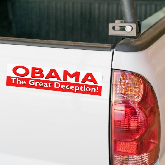 Obama die große Täuschung Autoaufkleber (Auf Lkw)