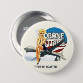 Obama-Drohne-Streik Button (Vorne & Hinten)
