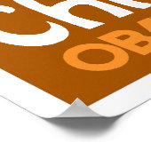 Obama - Dunkles Orange Poster ändern (Ecke)