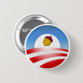 Obama-Eichel Button (Vorne & Hinten)
