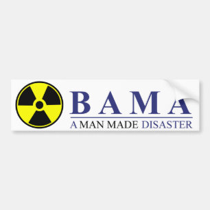 Obama - ein Mann machte Desaster: Nuklear Autoaufkleber