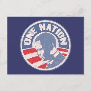 Obama-ein-Nation-T Postkarte