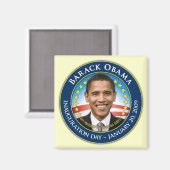 Obama-Einführung Magnet (Vorderseite/Rückseite)