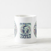 Obama-Einheit, Hoffnung, Änderung und Frieden 2012 Kaffeetasse (Mittel)