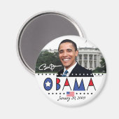 Obama Einweihung 2009 Gear Magnet (Vorderseite/Rückseite)