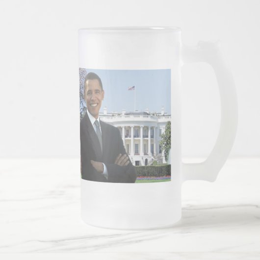 Obama Einweihung 2009 - Mattierte Tasse (Rechts)