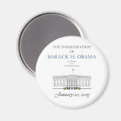 Obama Einweihung 2013 Magnet (Vorderseite/Rückseite)