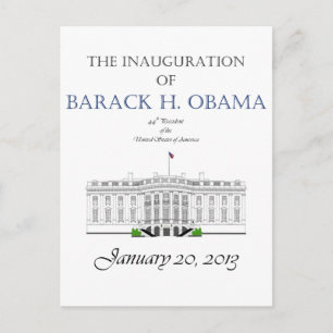 Obama Einweihung 2013 Postkarte