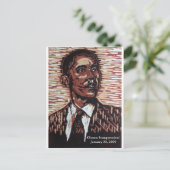 Obama Einweihung! 20. Januar 2009 Postkarte (Stehend Vorderseite)