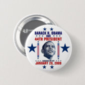 Obama-Einweihung Button (Vorne & Hinten)