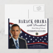 Obama Einweihung der Post Cards 2013 Postkarte (Vorne/Hinten)