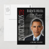 Obama Einweihung der Post Cards 2013 Postkarte (Vorne/Hinten)
