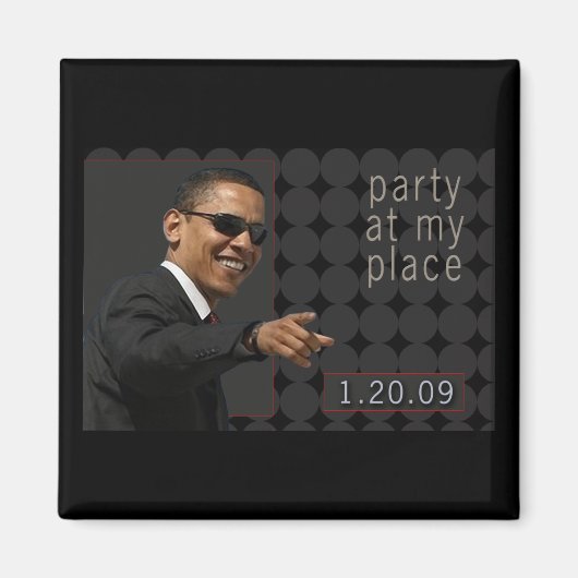 Obama Einweihung des Party - Magnet (Vorne)