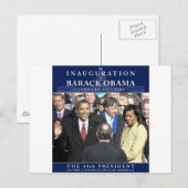 Obama Einweihung Foto Postkarte (Vorne/Hinten)