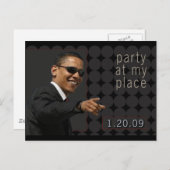 Obama Einweihung Party Einladung (Vorne/Hinten)
