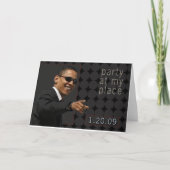 Obama Einweihung Party Einladung (Vorderseite)