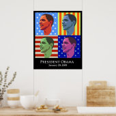 Obama Einweihung Poster (Küche)