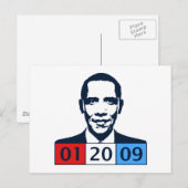 Obama Einweihung Postkarte (Vorne/Hinten)
