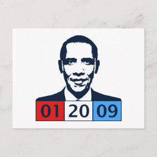 Obama Einweihung Postkarte
