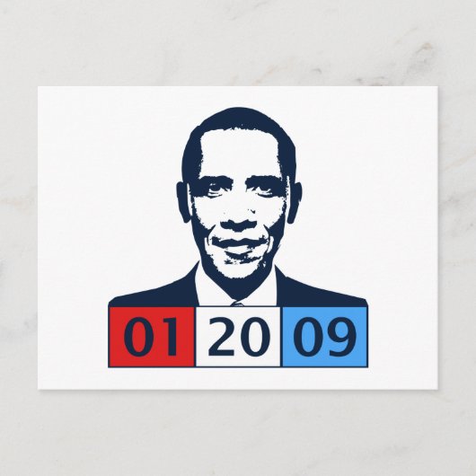 Obama Einweihung Postkarte (Vorderseite)