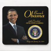 Obama Einweihung Souvenir Mousepad (Vorne)