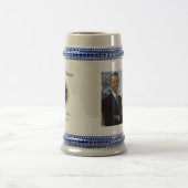 Obama Einweihung Stein 2009 Bierglas (Mittel)