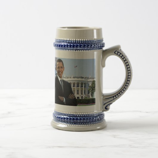 Obama Einweihung Stein 2009 Bierglas (Rechts)