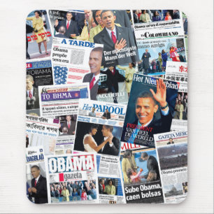 Obama-Einweihunginternational-Titelseiten Mousepad