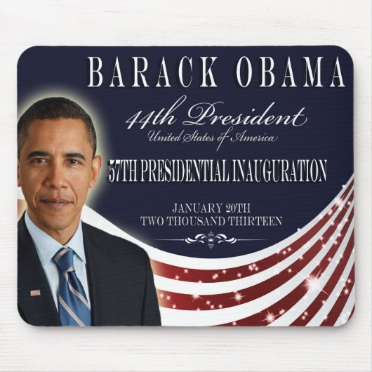 Obama-Einweihungs-Andenken 2013 Mousepad (Vorne)