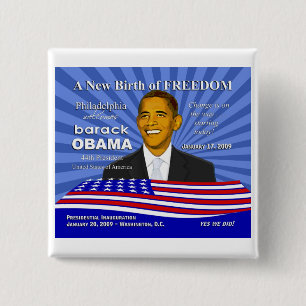 Obama-Einweihungs-Ereignisse - Philadelphia-Button Button