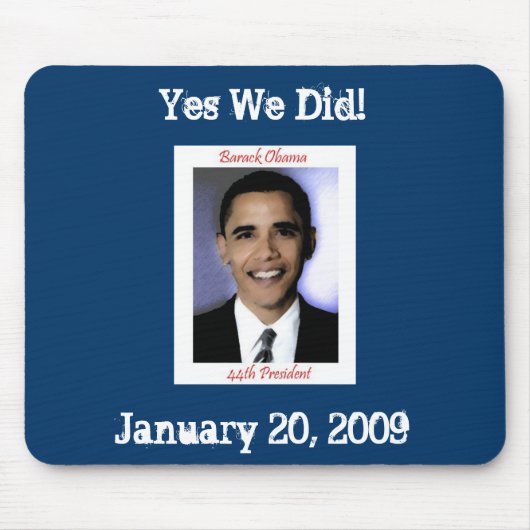 Obama-Einweihungs-Mausunterlage Mousepad (Vorne)