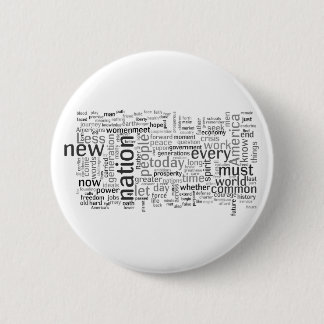 Obama-Einweihungs-Sprache-Knopf Button