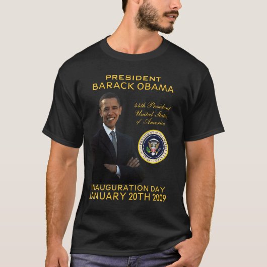 Obama-Einweihungs-TagesgedenkT - Shirt (Vorderseite)