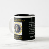 Obama-Einweihungs-Tasse Zweifarbige Tasse (Vorderseite Links)
