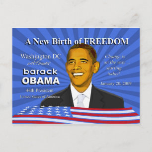 Obama Einweihungsevents Washington DC Postcard Postkarte
