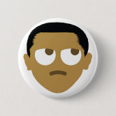 Obama Emoji POTUS Button (Vorderseite)