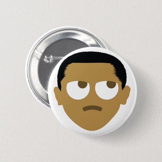 Obama Emoji POTUS Button (Vorne & Hinten)