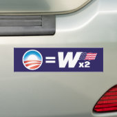 Obama entspricht Bush-Autoaufkleber Autoaufkleber (Auf Auto)