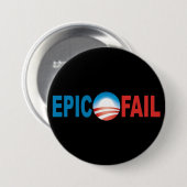 Obama-Epos versagen Knopf Button (Vorne & Hinten)