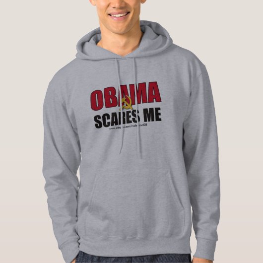 Obama erschrickt mich - besonders angefertigt hoodie (Vorderseite)