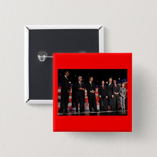 Obama-Erste Debatte Button (Vorne & Hinten)