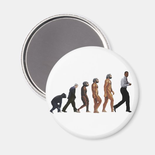 Obama-Evolution Magnet (Vorderseite/Rückseite)