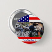 Obama-Fahrrad Palin Motorcyle Button (Vorne & Hinten)