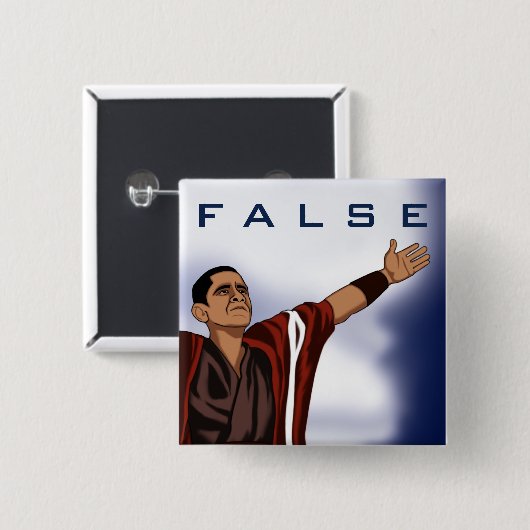 Obama falsch button (Vorne & Hinten)