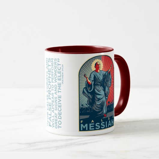 Obama falscher Messiah Tasse (VorderseiteRechts)