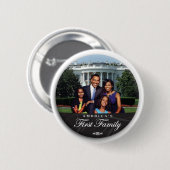 Obama-Familie 2" Knopf Button (Vorne & Hinten)